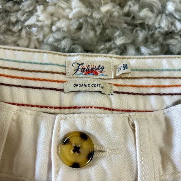 Faherty Endless Pant in Natural sz 27 - Picture 4 of 5